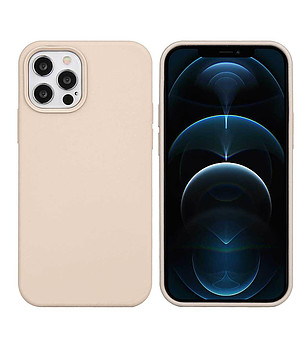 Силиконов калъф в златисто за iPhone 12 Pro снимка