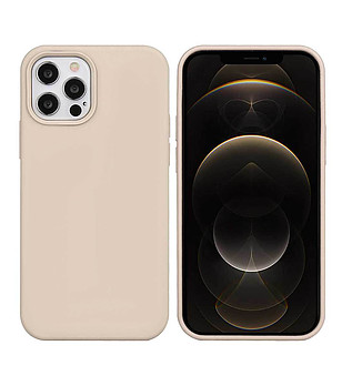 Силиконов калъф в златисто за iPhone 12 Pro Max снимка