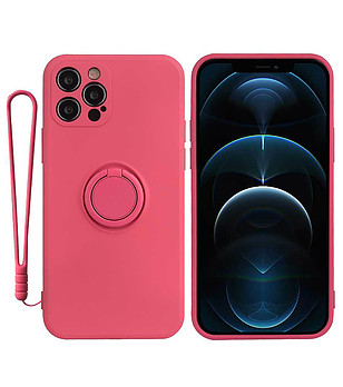 Розов силиконов кейс за iPhone 12 PRO снимка