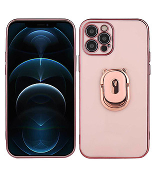 Силиконов кейс в розово iPhone 12 PRO снимка