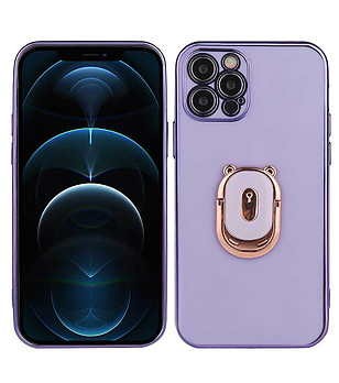 Силиконов кейс в лилаво iPhone 12 PRO снимка