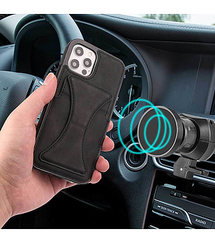 Поставка за телефон с джоб за карта за iPhone 12 PRO снимка