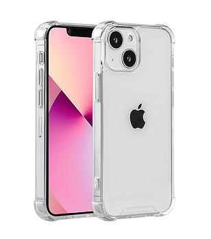Прозрачен силиконов калъф за iPhone 13 снимка