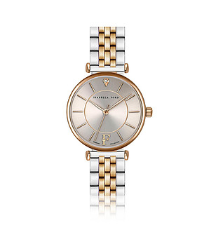 Дамски часовник в сребристо и розовозлатисто Sophia снимка