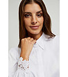 Бяла дамска риза Coco-3 снимка
