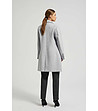 Светлосиво дамско палто Kalona-1 снимка