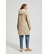 Дамско дълго яке в бежово Tantana-1 снимка