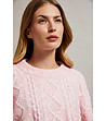 Дамски пуловер в светлорозов цвят Rita-2 снимка