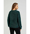 Зелен дамски мек пуловер Glinda-1 снимка