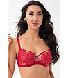 Червен сутиен с меки чашки Poesia-1 снимка