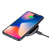Индукционно безжично Fast charge зарядно за телефон в черно-1 снимка