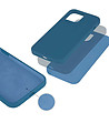 Твърд силиконов калъф за  iPhone 13 в синьо-2 снимка