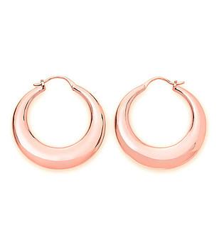 Дамски обеци в розовозлатисто снимка