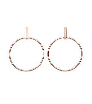 Дамски обеци в розовзлатисто снимка