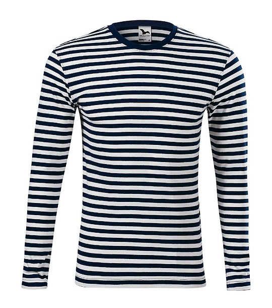 Памучна унисекс блуза на моряшко райе Don снимка