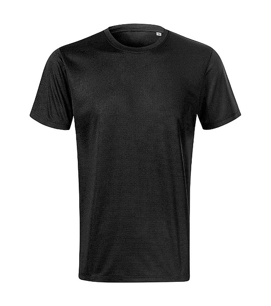 Черна памучна мъжка тениска снимка