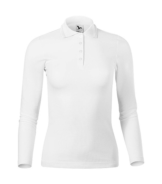 Бяла дамска блуза с памук Faya снимка