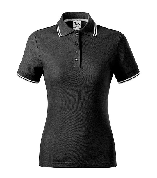 Черна дамска блуза с памук Rika снимка