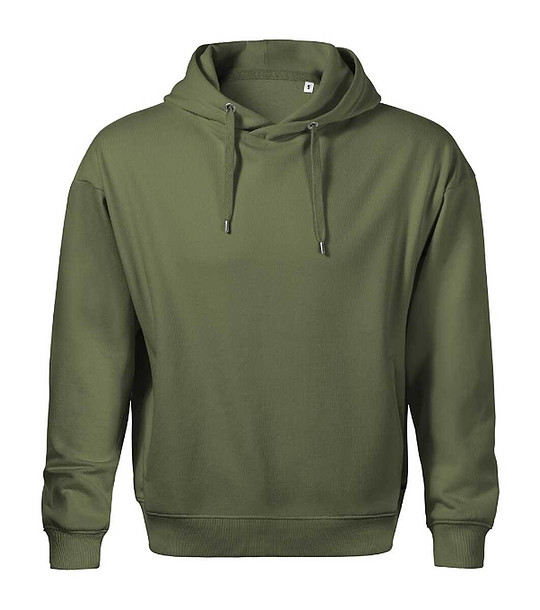 Мъжки памучен суитшърт в цвят каки Hans снимка