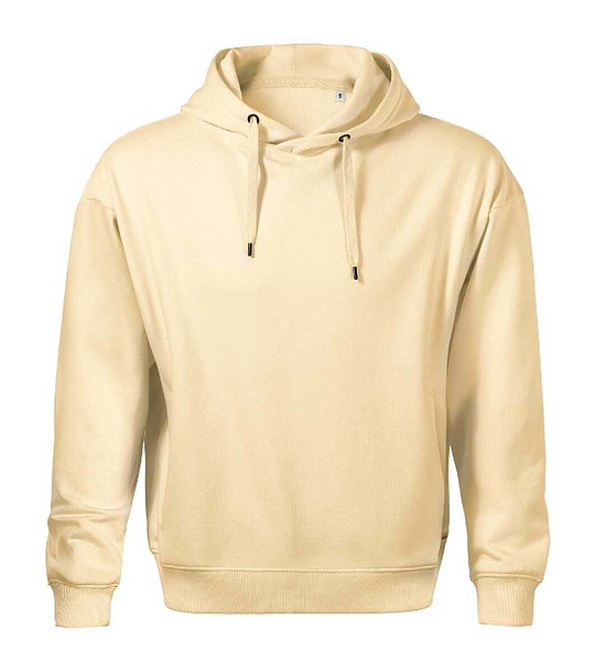 Мъжки памучен суитшърт в цвят ванилия Hans снимка