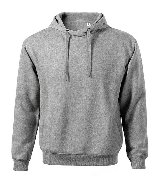 Тъмносив мъжки суитшърт с памук Hans снимка