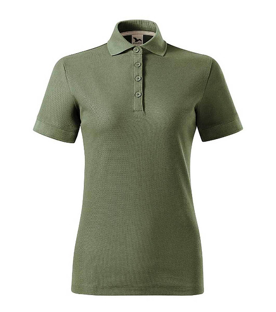 Дамска блуза в цвят каки от органичен памук Ola снимка