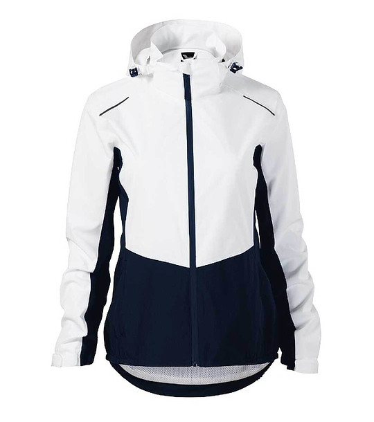 Дамско водоустойчиво яке в тъмносиньо и бяло Hanna снимка