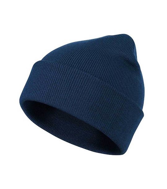 Тъмносиня unisex зимна шапка снимка