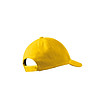 Жълта памучна детска шапка с козирка-3 снимка