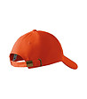 Оранжева unisex памучна шапка с козирка-3 снимка