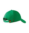 Зелена unisex памучна шапка с козирка-3 снимка