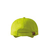 Unisex памучна шапка с козирка в цвят лайм-2 снимка