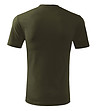 Мъжка тъмнозелена памучна тениска Classic-1 снимка