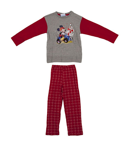 Детска пижама в сиво и червено Mickey снимка