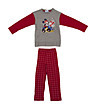 Детска пижама в сиво и червено Mickey-0 снимка
