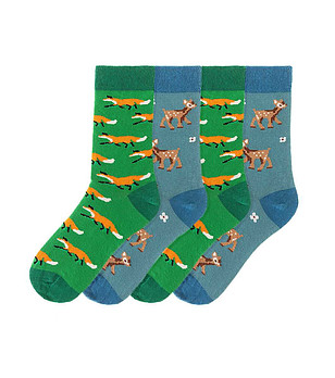 Комплект от 4 чифта памучни дамски чорапи Sandrika снимка