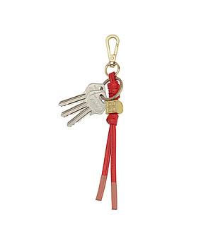 Ключодържател от естествена кожа в червено Maldive снимка