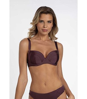 Горнище на бански в цвят патладжан Rosy Dawn снимка