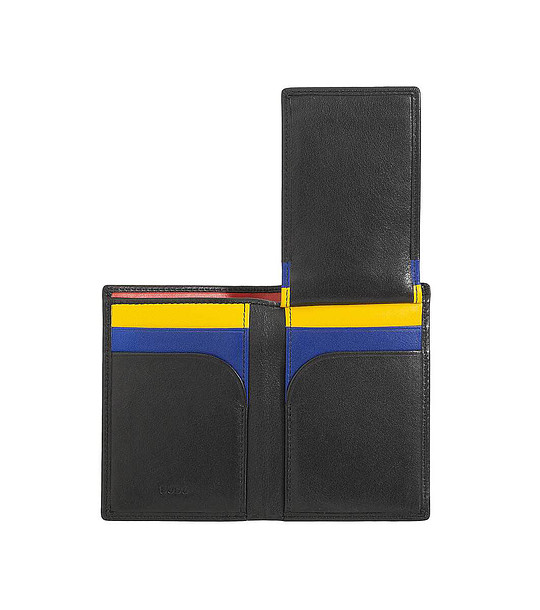 Черен мъжки портфейл от естествена кожа Cook с RFID защита снимка