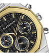 Мъжки часовник в сребристо и златисто-2 снимка
