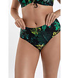 Долнище на бански с флорален принт в зелено-3 снимка