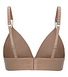 Бежов сутиен бралет без банели с естествена коприна Crevia-3 снимка