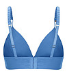 Син сутиен бралет без банели с естествена коприна Crevia-3 снимка