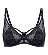 Черен сутиен с меки чашки Scandale-3 снимка