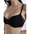 Черен сутиен Scandale с повдигащ ефект-2 снимка