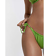 Долнище на бански в зелено Magical Green с ниска талия тип прашка-4 снимка