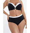 Долнище на бански в черно и бяло Coco Chic-3 снимка