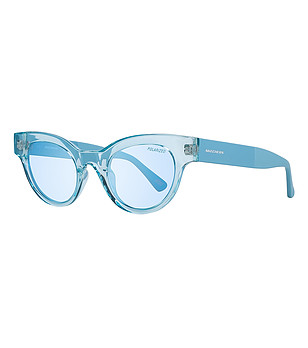 Дамски слънчеви очила с прозрачни светлосини рамки снимка