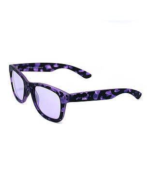 Unisex слънчеви очила с рамка в черно и лилаво снимка