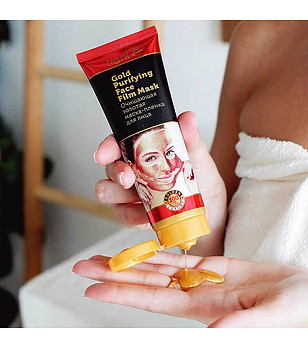 Златна маска за лице 130 мл снимка